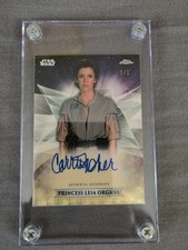 Marketplace image: Topps Star Wars Chrome Legacy Carrie Fisher Superfractor 1/1 Auto