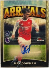 Marketplace image: Max Dowman 1/1 Rookie Autograph Superfractor Topps Finest EPL Premier League 202