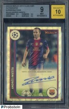 Marketplace image: 2023-24 Topps Merlin UCC Superfractors Andres Iniesta 1/1 BGS 9 w/ 10 AUTO