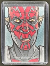 Marketplace image: 2024 Topps Chrome Star Wars Darth Maul Sketch Nick Gribbon Auto Autograph #1/1