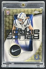 Marketplace image: 2025 Topps Chrome Tyler Warren Rookie Relics Logo Patch SuperFractor #1/1 Colts