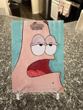 Marketplace image: SpongeBob SquarePants 2025 Topps Chrome Patrick Sketch 1/1