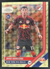 Marketplace image: 2026 Topps Chrome MLS Jorge Ruvalcaba Refractor SuperFractor RC #1/1 Red Bulls