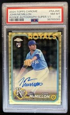 Current marketplace image for 2024 Topps Chrome #1 John McMillon Rookie Auto Superfractor 1/1