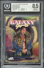 Marketplace image: 2026 Topps Cosmic Chrome WWE The Rock Galaxy Greats Superfractor 1/1 BGS 8.5