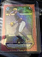 Marketplace image: 2026 Bowman Chrome Ricky Ricki Moneys 1st Rose Gold Mojo Refractor 1/1 Brewers