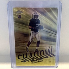 Marketplace image: Topps 2025 Topps Chrome Shadow Etch Superfractor 1/1 Ashton Jeanty RC #SE-18