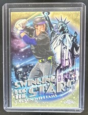 Marketplace image: 2026 Topps Carson Williams Swinging Stars Chrome Fanatics SuperFractor RC #1/1