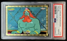 Marketplace image: 2025 Topps Chrome SpongeBob Triton Refractor SuperFractor #1/1 PSA 10 GEM MINT