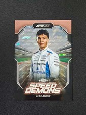 Marketplace image: 2025 Topps Chrome Logo Fractor F1 Alex Albon Speed Demons Padparadscha 1/1 #SD-7