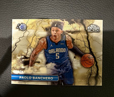 Marketplace image: Topps 2026 Chrome Black Black Lightning  Paolo Banchero Superfractor 1/1 BL-15