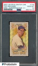 Marketplace image: 2021 Topps Allen & Ginter Chrome #148 Ted Williams 1/1 Superfractor PSA 10