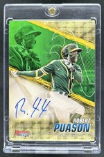 Current marketplace image for 2021 Bowman #1 Robert Puason Auto Refractor Superfractor 1/1