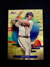 Marketplace image: 2025 Topps Finest Matt Olson  Superfractor 1/1 Braves Rare Baseball Card