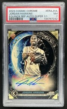 Marketplace image: 2023-24 Topps Cosmic Chrome Jordan Hawkins Equinox Auto Superfractor #1/1 PSA 7