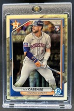 Marketplace image: 2024 Bowman Chrome Trey Cabbage Superfractor Rookie RC #1/1 Astros