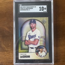 Marketplace image: 2023 Topps Transcendent VIP JACOB DEGROM  "SUPERFRACTOR" 1/1 SGC 10 METS RANGERS