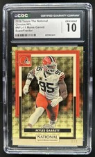 Current marketplace image for 2026 Topps Chrome #1 Myles Garrett NFL Refractor Superfractor 1/1