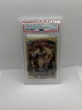 Marketplace image: 2025 Bowman Draft Charles Davalan Superfractor 1/1 College image variation PSA 9