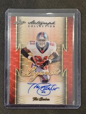 Marketplace image: TIKI BARBER 2026 Leaf Autograph Collection Legend Superfractor 1/1 Giants