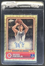 Current marketplace image for 2024 Topps Chrome #1 Porter Jr. Auto Autograph Superfractor 1/1