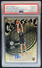 Marketplace image: 2025-26 Finest Nolan Traore Colossal Shots Auto SuperFractor RC #1/1 PSA 9/10