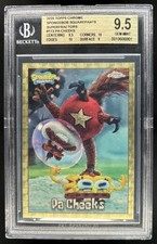Current marketplace image for 2025 Topps Chrome #1 SpongeBob Pa Cheeks Refractor Superfractor 1/1