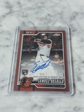 Marketplace image: 2026 Topps Chrome Logofractor Samuel Basallo RC Rose Gold 1/1 AUTO Orioles