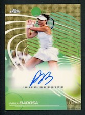 Current marketplace image for 2026 Topps Chrome #1 Paula Badosa Courtscripts Signatures Superfractor 1/1
