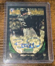 Current marketplace image for 2011 Bowman Chrome #196 Brent Morel Superfractor 1/1