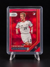 Marketplace image: Topps Chrome MLS Taylor Twellman New England Revolution 1/1 Padparadscha