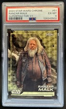 Current marketplace image for 2024 Topps Chrome #1 Star Wars Ranzar Malk Superfractor 1/1