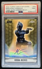 Current marketplace image for 2022 Topps Chrome #1 Mandalorian Mercedes Varnado Auto Superfractor 1/1