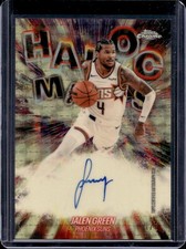 Current marketplace image for 2025 Topps Chrome #1 Green Havoc Marks Auto Superfractor 1/1