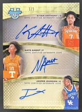 Current marketplace image for 2025 Bowman #1 Jasper Johnson Anthony Auto Superfractor 1/1