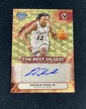 Marketplace image: 2025-26 Bowman Best University Donald Hand Jr. Best Of Auto Superfractor 1/1