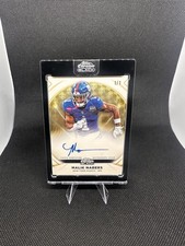 Marketplace image: Topps 2025 Chrome Black Malik Nabers Giants Ivory Auto Superfractor 1/1 IA-MN