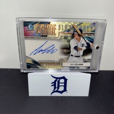 Marketplace image: 2024 Bowman Super Fractor Max Clark Prime Signatures Auto Gold 1/1 PCS-MC Tigers