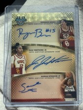 Marketplace image: 2025-26 Bowman University Best TRA-RB Triple Autograph SuperFractor 1/1