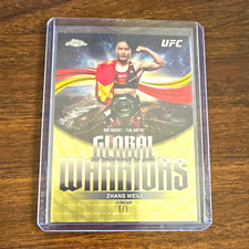 Marketplace image: Topps 2026 Topps Chrome UFC Global Warriors Zhang Weili #GW-10 Superfractor 1/1