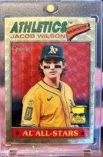 Marketplace image: 2026 Topps Heritage - Jacob Wilson Superfractor 1/1 Athletics