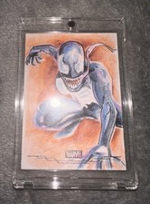 Marketplace image: Topps Chrome Marvel 2026 1/1 Venom / She Venom Sketch By Jason Sobol