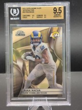 Marketplace image: Puka Nacua 2025 Topps Chrome Black Superfractor 1/1 BGS 9.5 Gem Mint