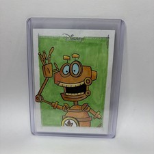 Marketplace image: 2026 Topps Chrome Disney B.E.N. 1/1 Original Sketch Artist CROCKETT Auto