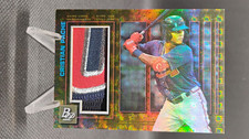 Marketplace image: 2020 Bowman Platinum Cristian Pache #PLPR-CP Superfractor 1/1 Game Used Patch