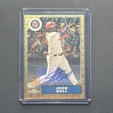 Marketplace image: 2022 Topps Chrome Josh Bell SuperFractor Gold 1/1 Autograph 35th Anniversary