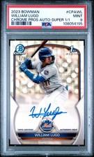 Current marketplace image for 2023 Bowman #CPA-WL William Lugo Superfractor 1/1