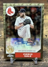 Marketplace image: 2022 Topps Chrome Chris Sale Superfractor 1/1 Auto Mojo Red Sox Braves