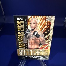 Marketplace image: 2026 Topps Chrome UFC Charles Oliveira SSP Big Ticket #BT-20 Superfractor 1/1