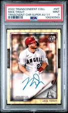 Marketplace image: 2022 Transcendent Mike Trout Superfractor Auto 1/1 PSA 9